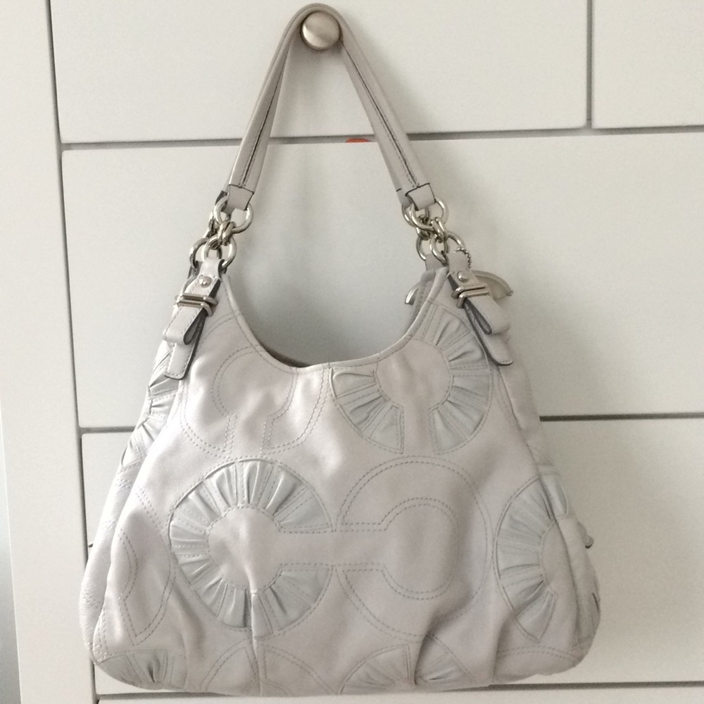Leather coach purse